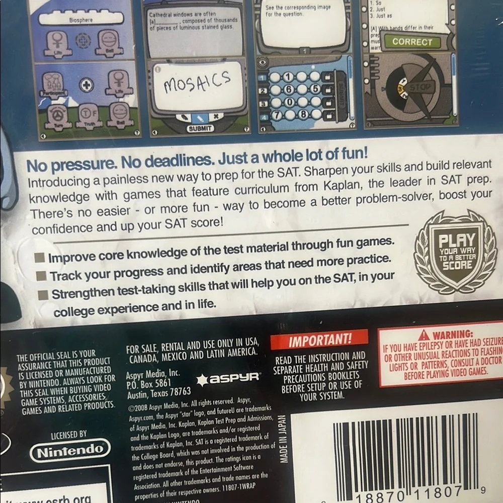 💥3/10 Sale - SPY FutureU Video Game for Nintendo DS